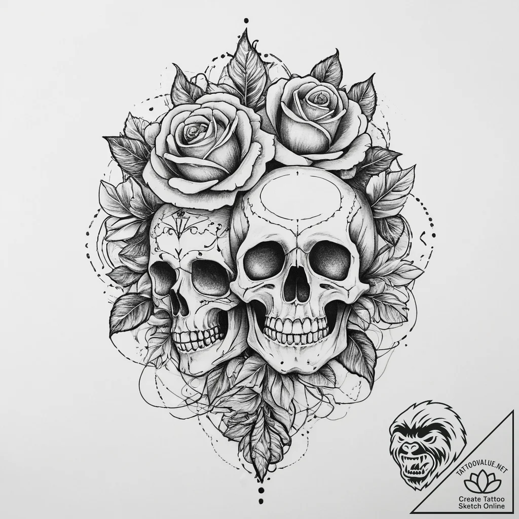Tattoo sketch joy, ink illustration for tatto... - tattoo sketch (№1760334955_0, 13.10.2025 05:55) — tattoovalue.net