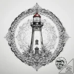 Tattoo sketch lighthouse, artistic tattoo ske… – tattoo sketch (№1760335174_0, 13.10.2025 05:59) — tattoovalue.net