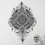Tattoo sketch green, concept art for tattoo,… – tattoo sketch (№1760335623_0, 13.10.2025 06:07) — tattoovalue.net