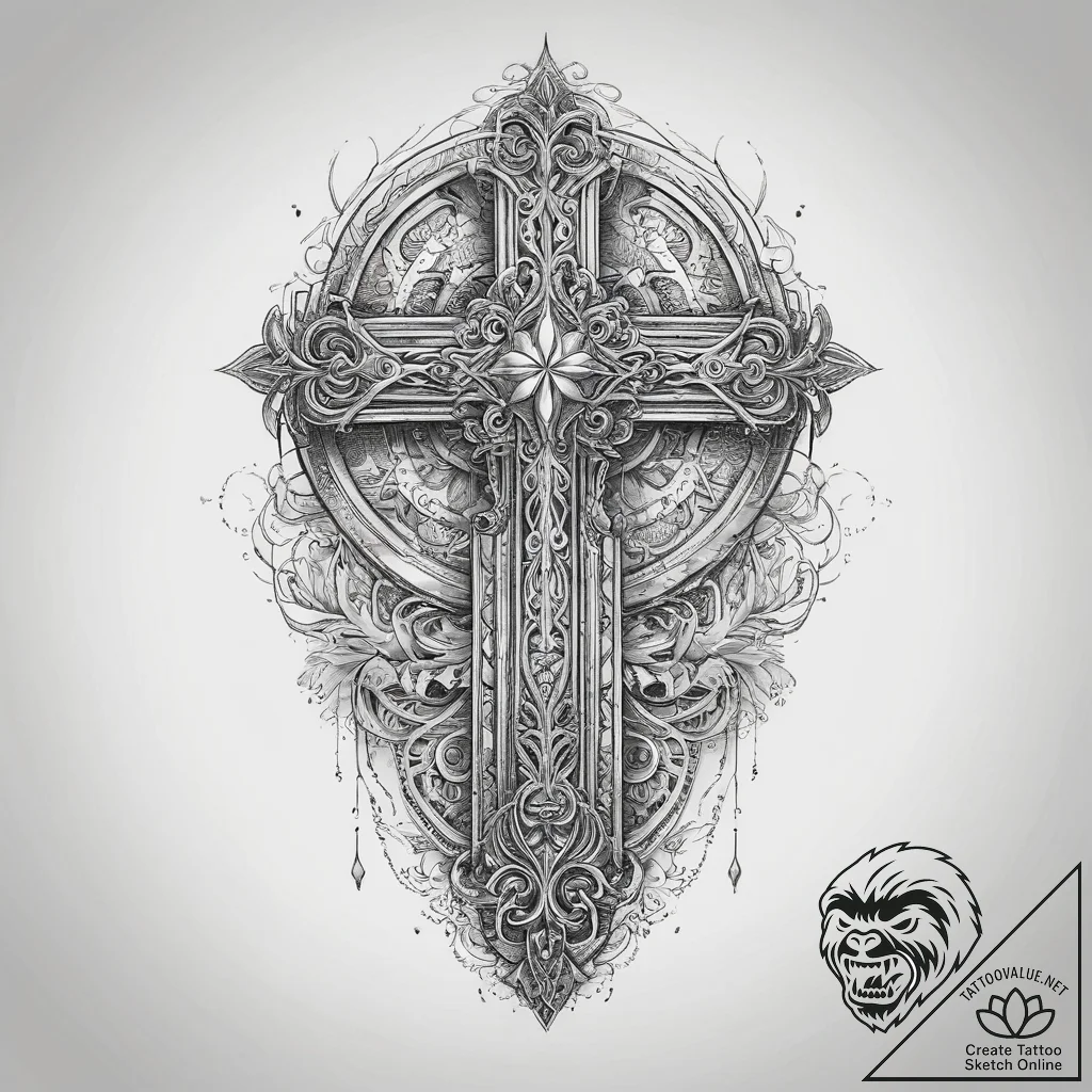 Tattoo sketch magical door, concept art for t... - tattoo sketch (№1760336060_0, 13.10.2025 06:14) — tattoovalue.net