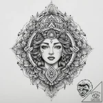 Tattoo sketch sacred identity, tattoo flash s… – tattoo sketch (№1760338256_0, 13.10.2025 06:50) — tattoovalue.net