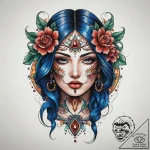 Tattoo sketch chicano паутина, artistic tatto… – tattoo sketch (№1760339659_0, 13.10.2025 07:14) — tattoovalue.net