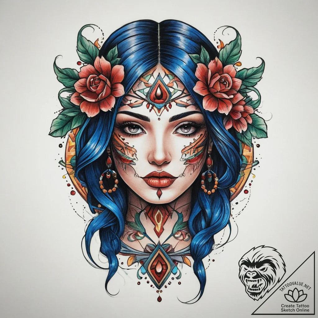 Tattoo sketch chicano паутина, artistic tatto... - tattoo sketch (№1760339659_0, 13.10.2025 07:14) — tattoovalue.net