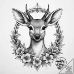Tattoo sketch graceful fawn tattoo, tattoo sk… – tattoo sketch (№1760340755_0, 13.10.2025 07:32) — tattoovalue.net