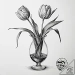 Tattoo sketch tulip in a vase, tattoo flash s… – tattoo sketch (№1760342057_0, 13.10.2025 07:54) — tattoovalue.net