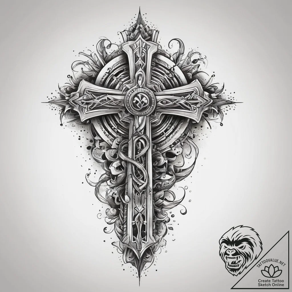 Tattoo sketch element, concept art for tattoo... - tattoo sketch (№1760342493_0, 13.10.2025 08:01) — tattoovalue.net