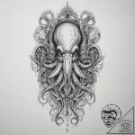 Tattoo sketch squid, concept art for tattoo,… – tattoo sketch (№1760342709_0, 13.10.2025 08:05) — tattoovalue.net