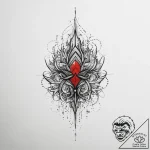 Tattoo sketch узор в виде черепа с короной, t… – tattoo sketch (№1760343814_0, 13.10.2025 08:23) — tattoovalue.net