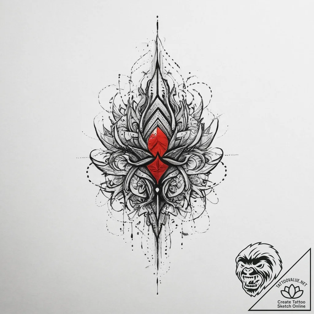 Tattoo sketch узор в виде черепа с короной, t... - tattoo sketch (№1760343814_0, 13.10.2025 08:23) — tattoovalue.net