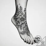 Tattoo sketch foot, tattoo flash sheet design… – tattoo sketch (№1760344030_0, 13.10.2025 08:27) — tattoovalue.net
