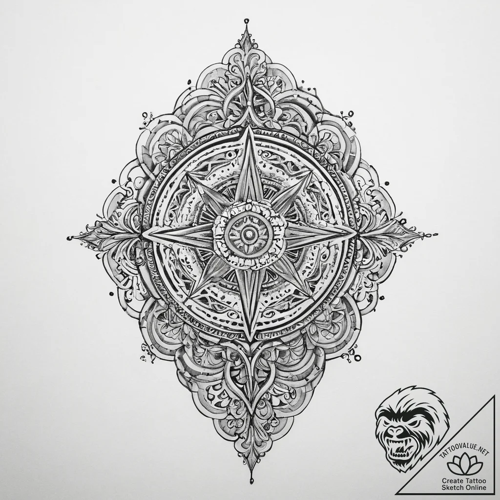 Tattoo sketch holy land, artistic tattoo sket... - tattoo sketch (№1760344246_0, 13.10.2025 08:30) — tattoovalue.net