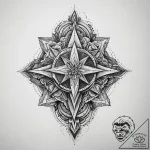 Tattoo sketch holy current, concept art for t… – tattoo sketch (№1760344462_0, 13.10.2025 08:34) — tattoovalue.net