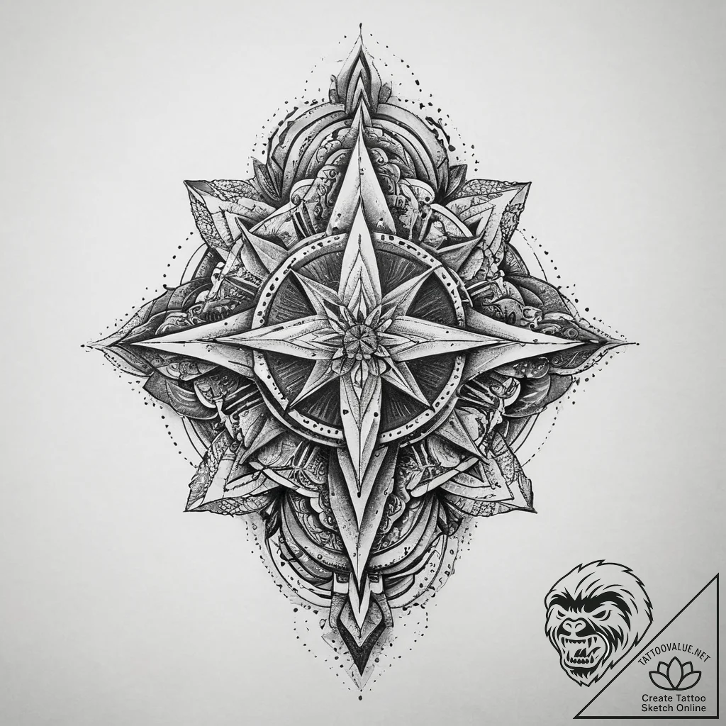 Tattoo sketch holy current, concept art for t... - tattoo sketch (№1760344462_0, 13.10.2025 08:34) — tattoovalue.net