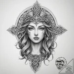 Tattoo sketch celtic goddess, artistic tattoo… – tattoo sketch (№1760345331_0, 13.10.2025 08:48) — tattoovalue.net