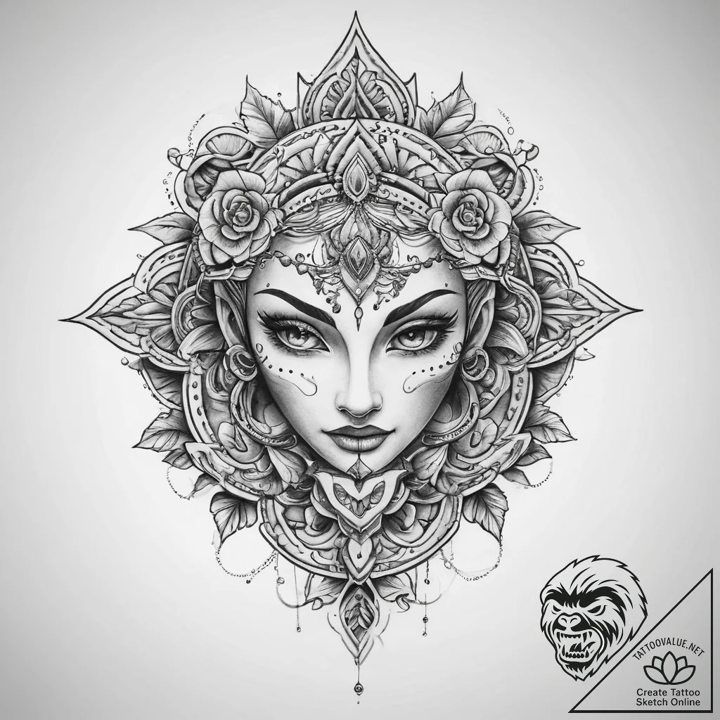 Tattoo sketch beginning - tattoo sketch (№1760347515_0, 13.10.2025 09:25) — tattoovalue.net
