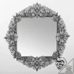 Tattoo sketch mirror, ink illustration for ta… – tattoo sketch (№1760348382_0, 13.10.2025 09:39) — tattoovalue.net
