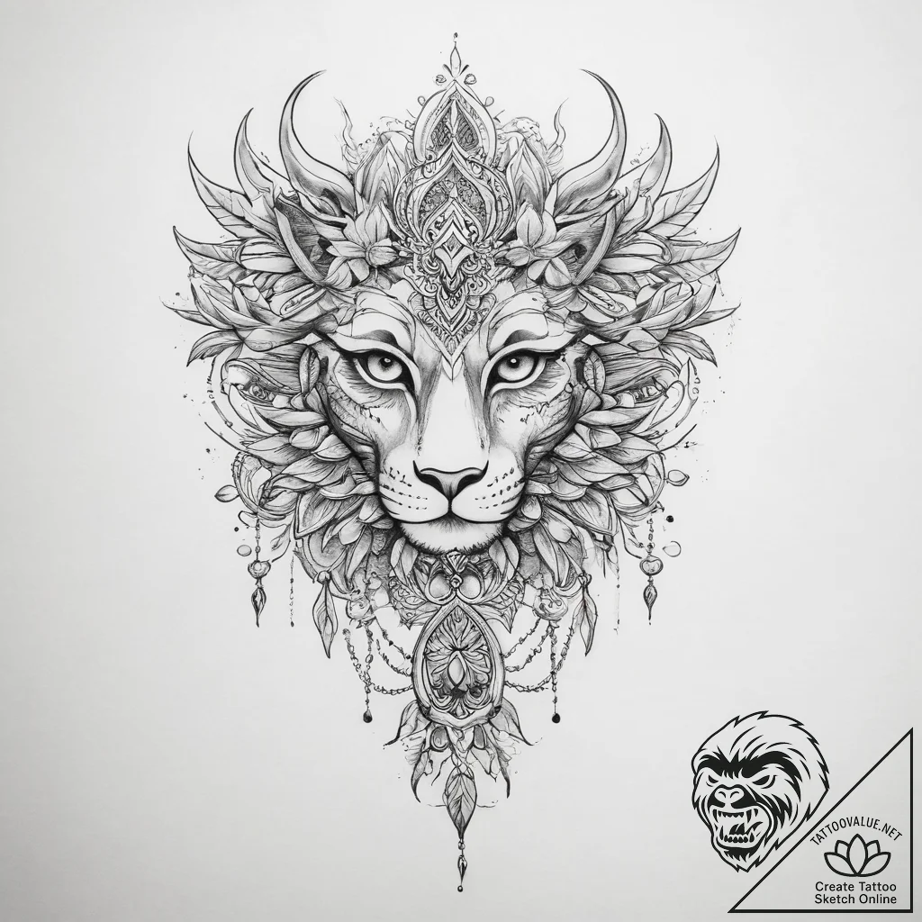 Tattoo sketch amber - tattoo sketch (№1760350776_0, 13.10.2025 10:19) — tattoovalue.net