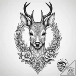 Tattoo sketch elegant doe tattoo, tattoo flas… – tattoo sketch (№1760351437_0, 13.10.2025 10:30) — tattoovalue.net