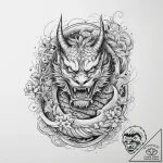Tattoo sketch mystical idol, tattoo flash she… – tattoo sketch (№1760352087_0, 13.10.2025 10:41) — tattoovalue.net