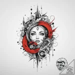 Tattoo sketch cosmic realm, tattoo sketch des… – tattoo sketch (№1760352954_0, 13.10.2025 10:55) — tattoovalue.net