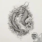 Tattoo sketch cosmic kingdom, tattoo line art… – tattoo sketch (№1760353385_0, 13.10.2025 11:03) — tattoovalue.net
