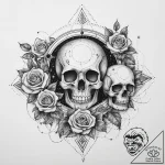 Tattoo sketch planets in orbit, tattoo line a… – tattoo sketch (№1760354475_0, 13.10.2025 11:21) — tattoovalue.net