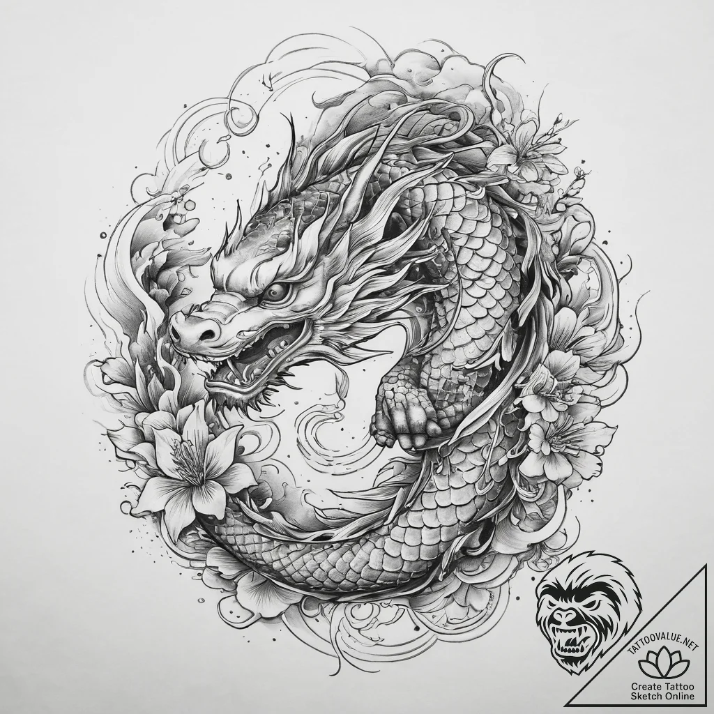 Tattoo sketch light, tattoo drawing outline,... - tattoo sketch (№1760355349_0, 13.10.2025 11:35) — tattoovalue.net