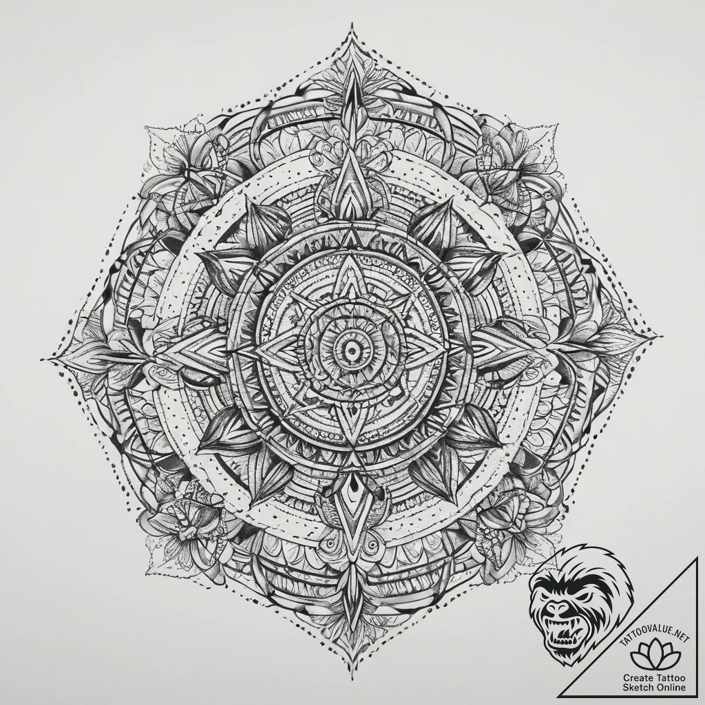 Tattoo sketch cosmic character, tattoo sketch... - tattoo sketch (№1760355565_0, 13.10.2025 11:39) — tattoovalue.net