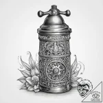 Tattoo sketch pepper grinder – tattoo sketch (№1760356212_0, 13.10.2025 11:50) — tattoovalue.net