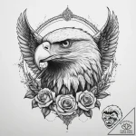 Tattoo sketch bald eagle, tattoo sketch desig… – tattoo sketch (№1760356650_0, 13.10.2025 11:57) — tattoovalue.net