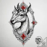 Tattoo sketch guanaco, tattoo flash sheet des… – tattoo sketch (№1760357946_0, 13.10.2025 12:19) — tattoovalue.net