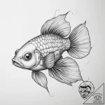 Tattoo sketch guppy – tattoo sketch (№1760358596_0, 13.10.2025 12:29) — tattoovalue.net