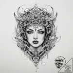 Tattoo sketch blessed fable, tattoo drawing o… – tattoo sketch (№1760358812_0, 13.10.2025 12:33) — tattoovalue.net
