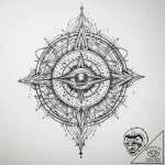 Tattoo sketch cosmic identity – tattoo sketch (№1760359253_0, 13.10.2025 12:40) — tattoovalue.net