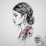 Tattoo sketch hands with a earring, tattoo sk… – tattoo sketch (№1760359469_0, 13.10.2025 12:44) — tattoovalue.net