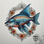 Tattoo sketch capelin, artistic tattoo sketch… – tattoo sketch (№1760359685_0, 13.10.2025 12:48) — tattoovalue.net