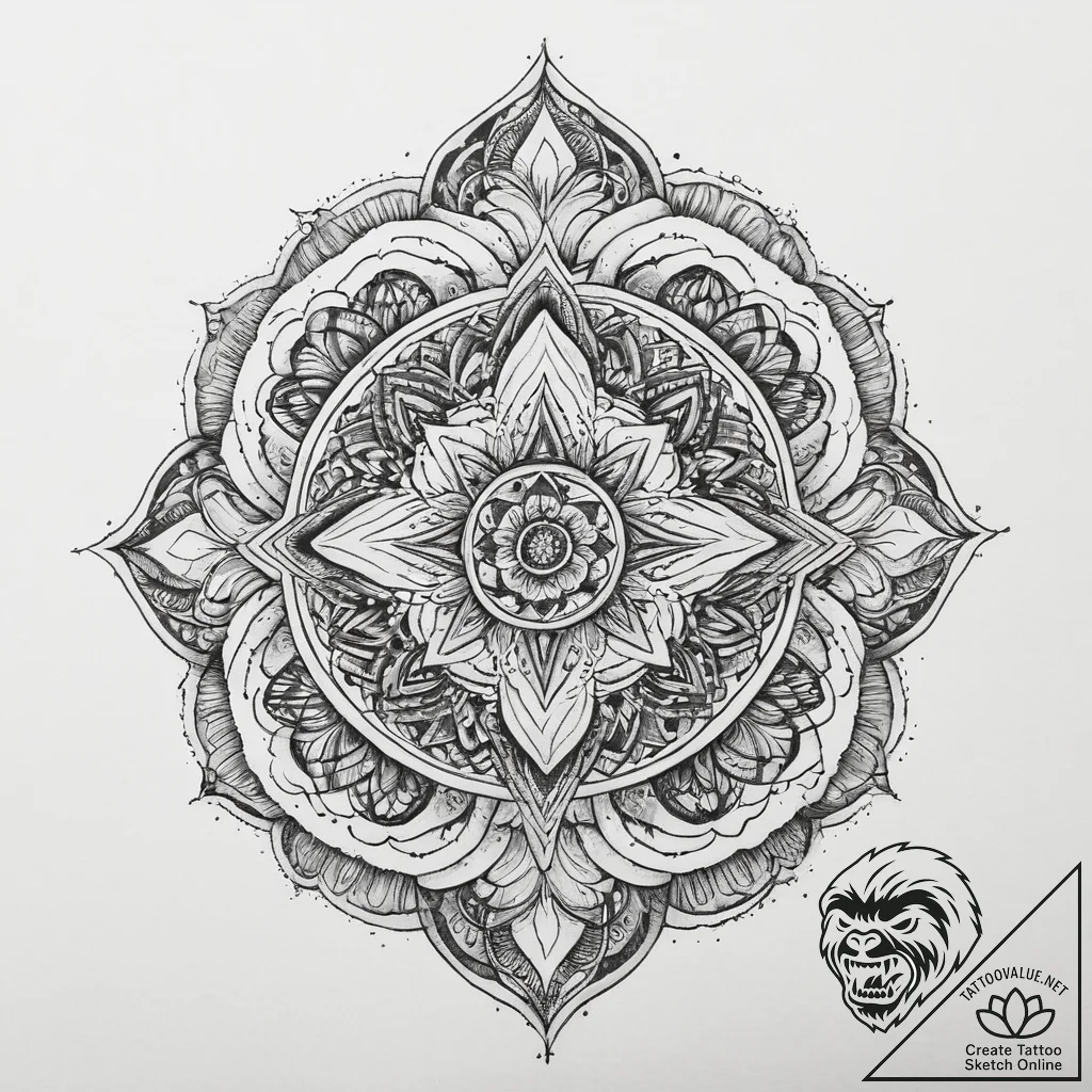 Tattoo sketch emerald, tattoo sketch design,... - tattoo sketch (№1760360768_0, 13.10.2025 13:06) — tattoovalue.net
