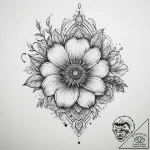 Tattoo sketch sundress with a floral pattern,… – tattoo sketch (№1760362066_0, 13.10.2025 13:27) — tattoovalue.net