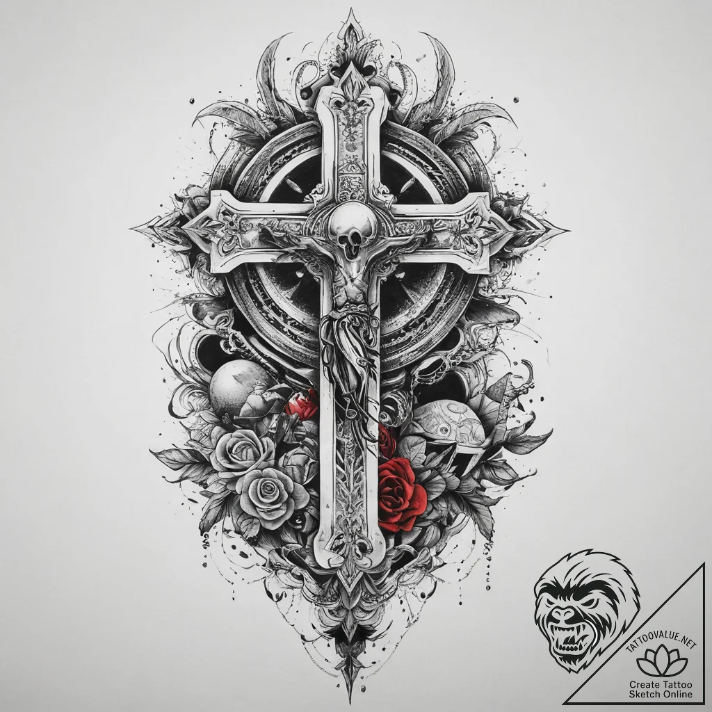 Tattoo sketch mystical past, tattoo drawing o... - tattoo sketch (№1760362940_0, 13.10.2025 13:42) — tattoovalue.net