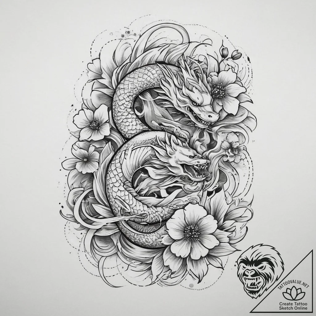 Tattoo sketch anemone, concept art for tattoo... - tattoo sketch (№1760363598_0, 13.10.2025 13:53) — tattoovalue.net