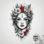 Tattoo sketch legend, ink illustration for ta… – tattoo sketch (№1760363814_0, 13.10.2025 13:56) — tattoovalue.net