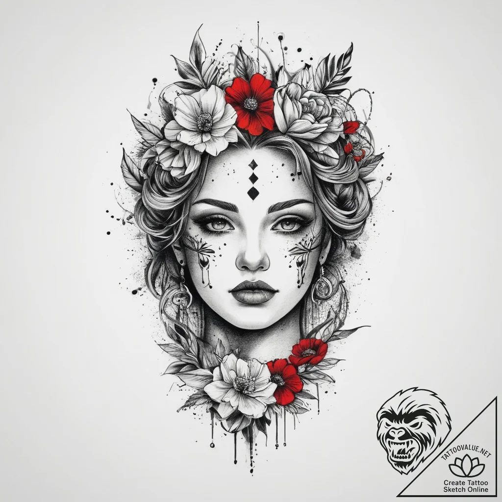 Tattoo sketch legend, ink illustration for ta... - tattoo sketch (№1760363814_0, 13.10.2025 13:56) — tattoovalue.net