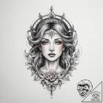 Tattoo sketch sacred mercy, tattoo drawing ou… – tattoo sketch (№1760365110_0, 13.10.2025 14:18) — tattoovalue.net