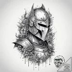Tattoo sketch knight, artistic tattoo sketch,… – tattoo sketch (№1760366194_0, 13.10.2025 14:36) — tattoovalue.net