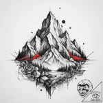 Tattoo sketch mountain, tattoo drawing outlin… – tattoo sketch (№1760366411_0, 13.10.2025 14:40) — tattoovalue.net