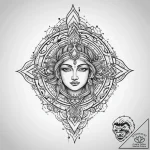 Tattoo sketch spiritual domain, ink illustrat… – tattoo sketch (№1760367721_0, 13.10.2025 15:02) — tattoovalue.net