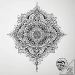 Tattoo sketch dotwork ornament – tattoo sketch (№1760368586_0, 13.10.2025 15:16) — tattoovalue.net