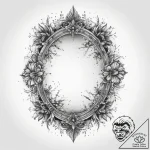 Tattoo sketch vintage mirror tattoo, artistic… – tattoo sketch (№1760370104_0, 13.10.2025 15:41) — tattoovalue.net