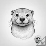 Tattoo sketch river otter, tattoo flash sheet… – tattoo sketch (№1760371191_0, 13.10.2025 15:59) — tattoovalue.net