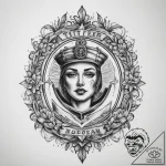 Tattoo sketch mirror, artistic tattoo sketch,… – tattoo sketch (№1760373371_0, 13.10.2025 16:36) — tattoovalue.net